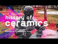 History of ceramics. Porcelain museum in Dehua Fujian.