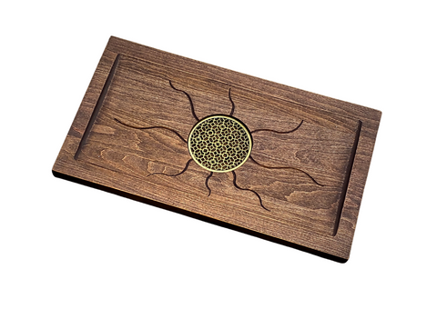 Zon van Harmonie – Handgemaakte Els Houten Chaban (Theetafel) 45 * 25 cm