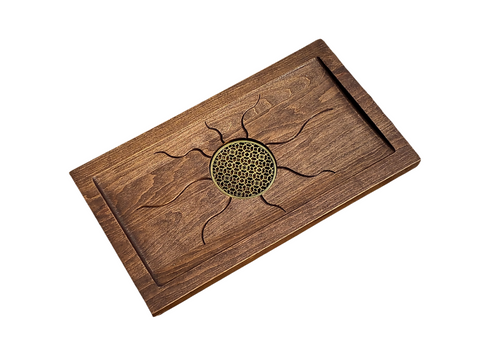 Zon van Harmonie – Handgemaakte Els Houten Chaban (Theetafel) 45 * 25 cm