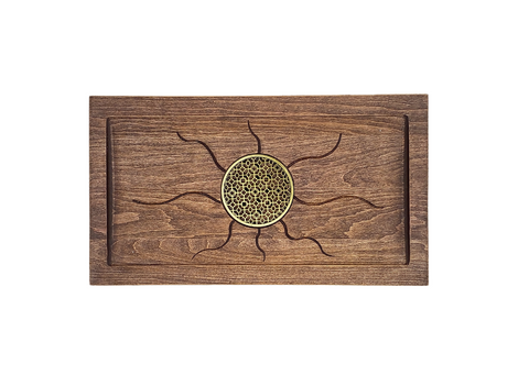 Zon van Harmonie – Handgemaakte Els Houten Chaban (Theetafel) 45 * 25 cm