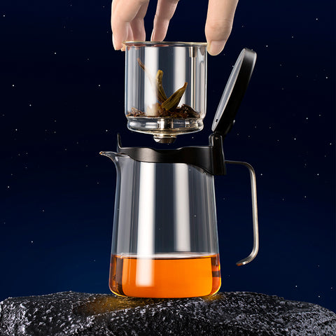 Easy Gongfu Bonston Glass Tea Pot 350ml with Glass Infuser # 33212