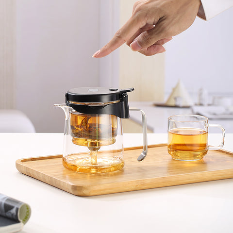 Easy Gongfu Bonston Glass Tea Pot 350ml with Glass Infuser # 33212