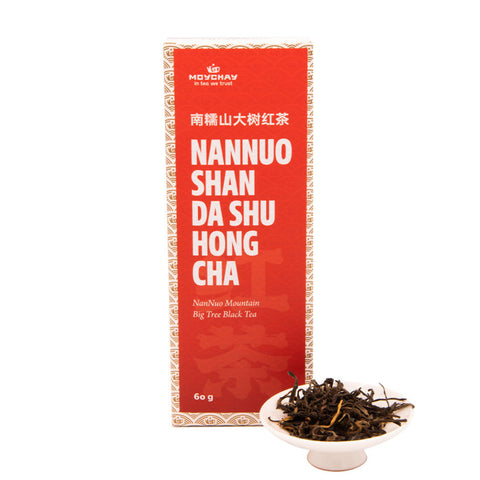 Black Tea NANNUO SHAN DA SHU HONG CHA Mountain Big Tree, Chinese tea from Yunnan Province (Red Tea), 60g