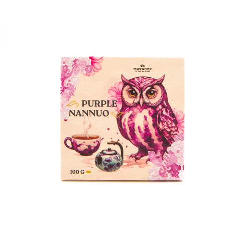 Schwarzer Tee Purple Nannuo, chinesischer Tee vom Nannuo-Berg, Provinz Yunnan (Roter Tee), 100g