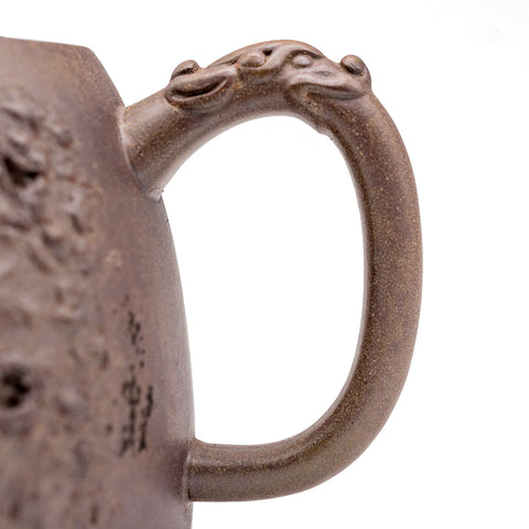 Wrinkled Han tiles yixing clay woodfired teapot # 94850