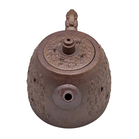 Wrinkled Han tiles yixing clay woodfired teapot # 94850