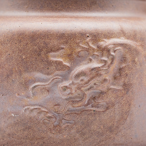 Dragon Head Han Fliesen Yixing-Ton Holzgebrühte Teekanne # 94851