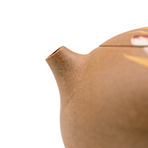Goldfish Xi Shi yixing clay woodfired teapot # 94857