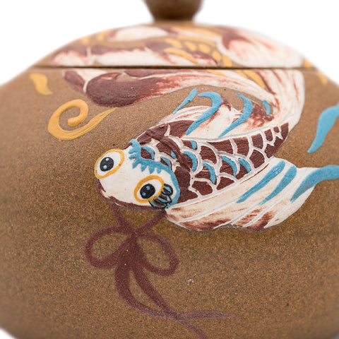 Goldfish Xi Shi yixing clay woodfired teapot # 94858