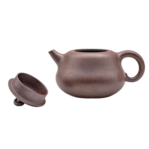 Small circle Han tile yixing clay woodfired teapot # 94860