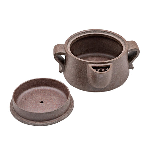 Cover tile yixing clay woodfired teapot # 94865