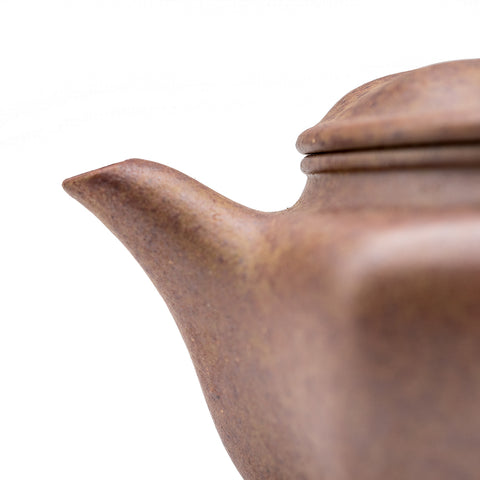 Eight-sided Han tiles yixing clay woodfired teapot # 94866