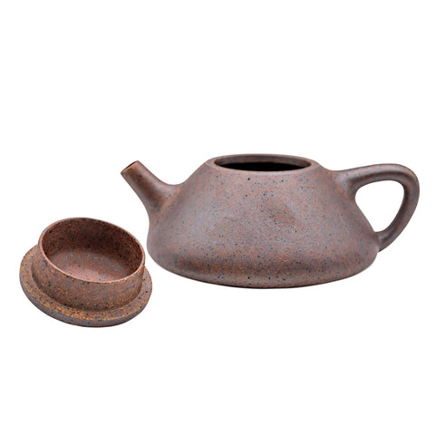 Vermilion Han tiles yixing clay woodfired teapot # 94877