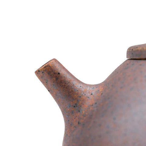 Vermilion Han tiles yixing clay woodfired teapot # 94877