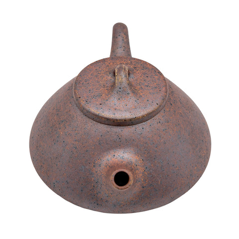 Vermilion Han tiles yixing clay woodfired teapot # 94877
