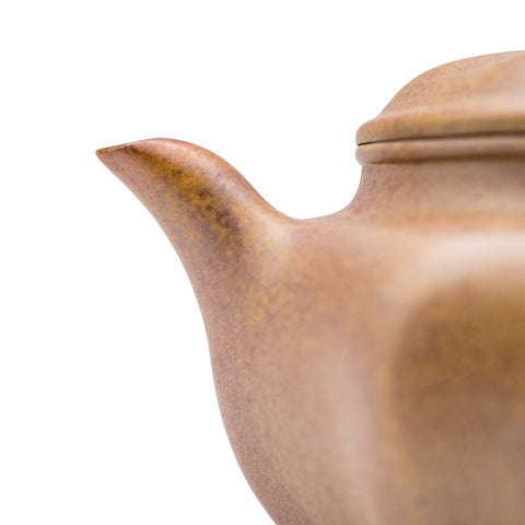 Large square yixing clay woodfired teapot # 94882