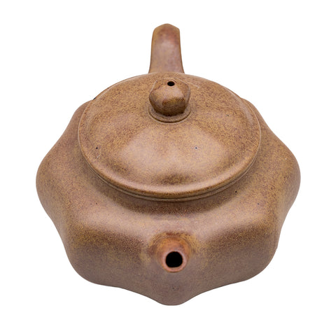 Large square yixing clay woodfired teapot # 94882