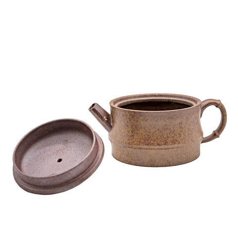 Bamboo-shaped Han tiles yixing clay woodfired teapot # 94885