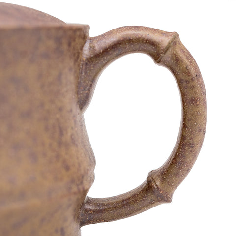 Bamboo-shaped Han tiles yixing clay woodfired teapot # 94885