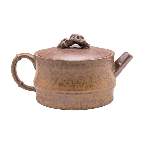 Bamboo-shaped Han tiles yixing clay woodfired teapot # 94885