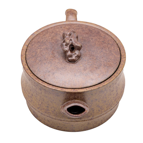 Bamboo-shaped Han tiles yixing clay woodfired teapot # 94885
