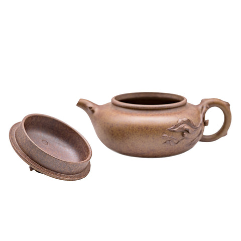 Fairy Flat yixing clay woodfired teapot # 94888
