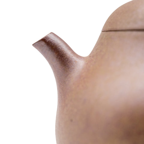 Small eggplant yixing clay woodfired teapot # 94897