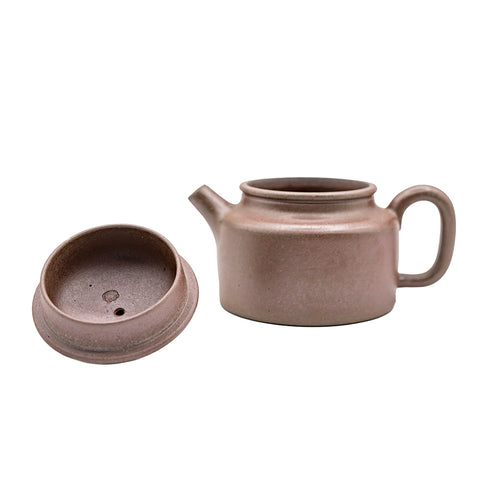 Han flat yixing clay woodfired teapot # 94902