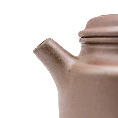 Han flat yixing clay woodfired teapot # 94902