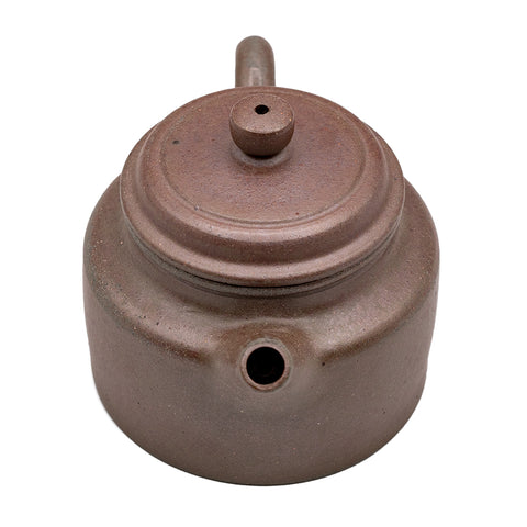 Han flat yixing clay woodfired teapot # 94902