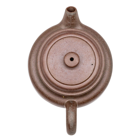 Han flat yixing clay woodfired teapot # 94902