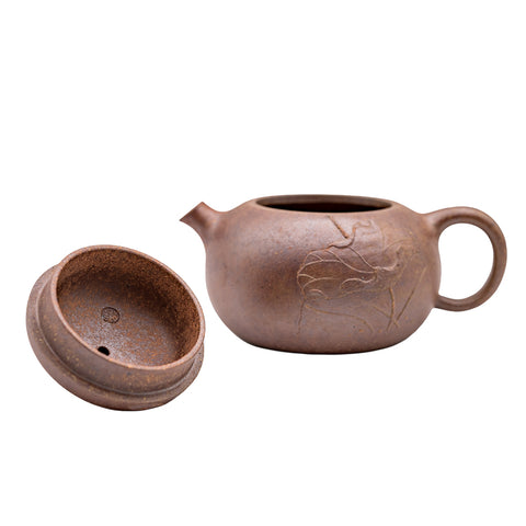Lotus Flower Milk Cauldron yixing clay woodfired teapot # 94906
