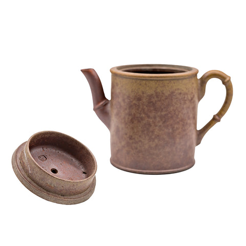 Bamboo-shaped kettle yixing clay woodfired teapot # 94908
