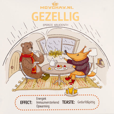 Gezellig Geperste Thee Brick – Gekruide Zwarte Thee & Kruidenmix