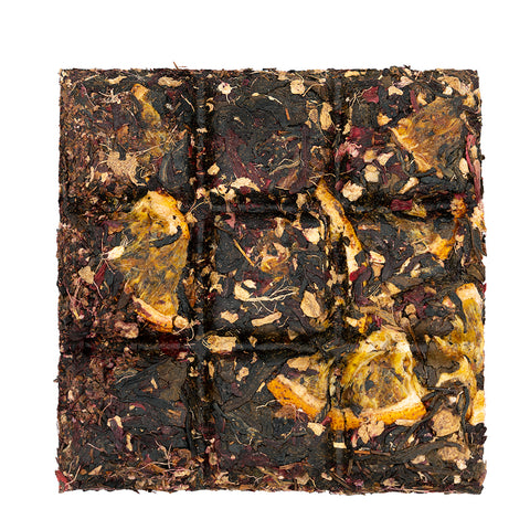 Gezellig Geperste Thee Brick – Gekruide Zwarte Thee & Kruidenmix