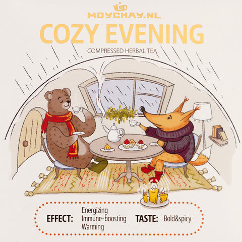 Cozy Evening Brick – Spiced Black Tea & Herbal Blend
