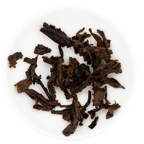 Mogu cha (1998) rauwe sheng puer, Menghai regio, Yunnan