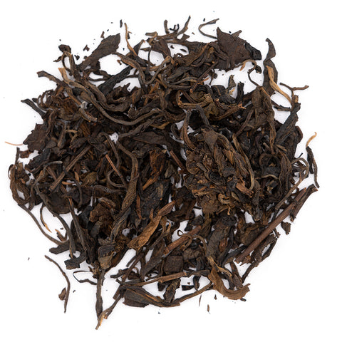 Mogu cha (1998) rauwe sheng puer, Menghai regio, Yunnan