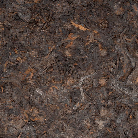 Half-gefermenteerde shu en sheng puer blend 90s, Menghai Regio