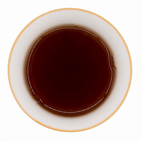 Half-gefermenteerde shu en sheng puer blend 90s, Menghai Regio