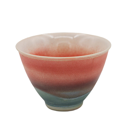 Tasse à thé en porcelaine avec glaçure dégradée rose #94558, 110ml