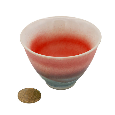 Tasse à thé en porcelaine avec glaçure dégradée rose #94558, 110ml