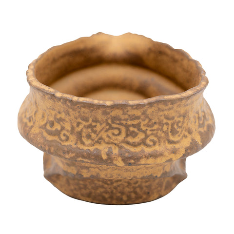 Strukturierte Keramik Gongdaobei mit geschnitztem Rand # 94559, 170ml