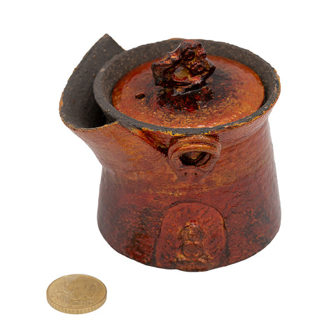 Teiera Scultorea in Ceramica con Finitura in Lacca Daqi #94563, 185ml