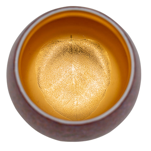 Tasse à thé en porcelaine avec extérieur en laque Daqi et intérieur doré #94564, 180ml