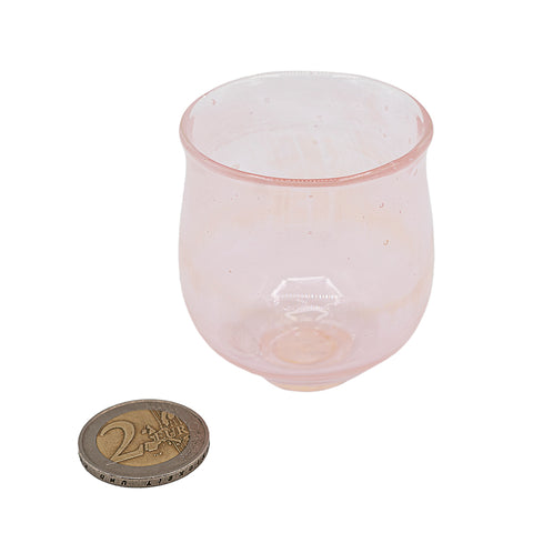 Zarte hellrosa Glastasse # 94951