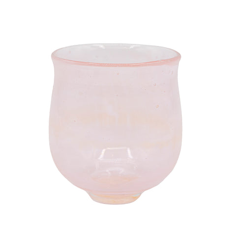 Zarte hellrosa Glastasse # 94951