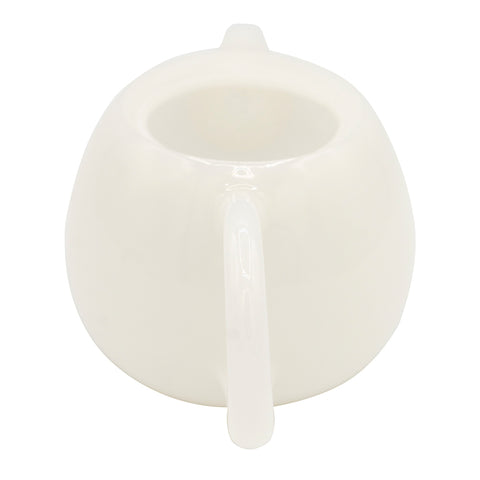 Théière en porcelaine blanche Dehua avec finition aspect jade #94571, 185ml
