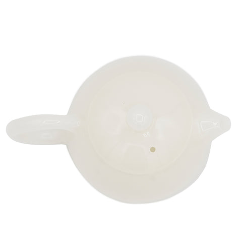 Théière en porcelaine blanche Dehua avec finition aspect jade #94571, 185ml