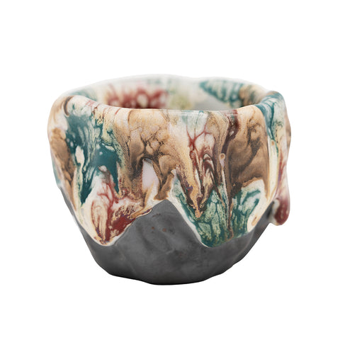 Multiglazuur keramische theekop #94576, 110ml